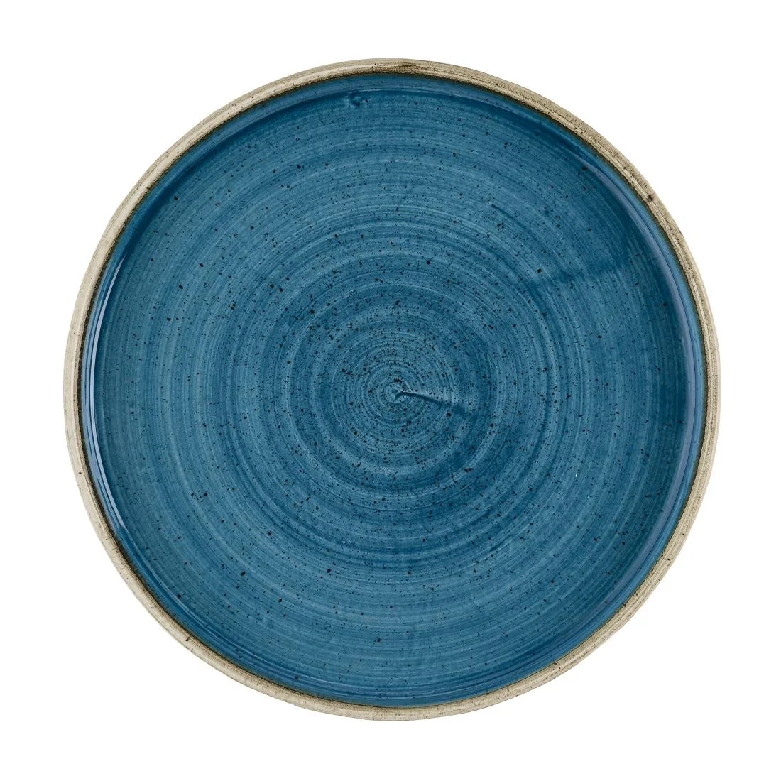 Churchill Stonecast Java Blue Walled Plates 210mm (6 Pack)