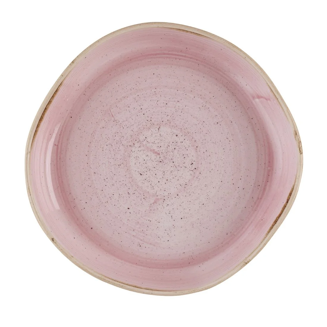 Churchill Stonecast Petal Pink Organic Walled Bowls 232mm (6 Pack)