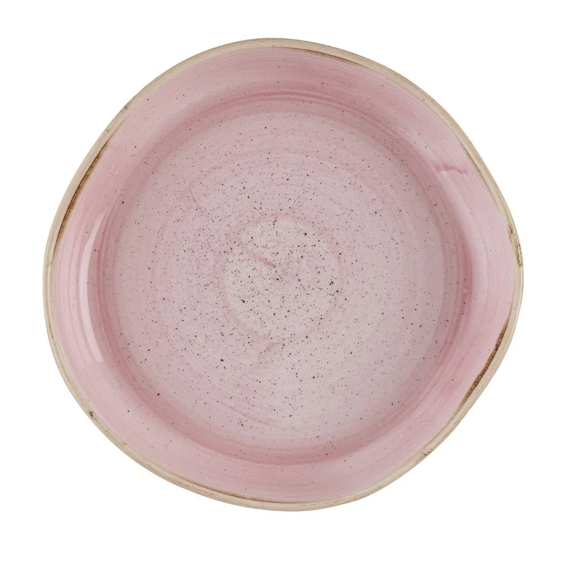 Churchill Stonecast Petal Pink Organic Walled Bowls 232mm (6 Pack) - Image 1