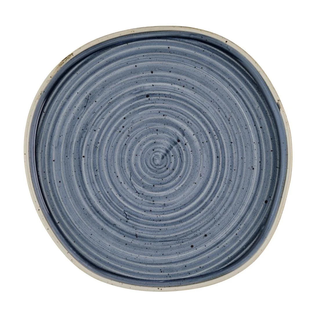 Churchill Stonecast Blueberry Organic Walled Plates 257mm (6 Pack) - Image 1