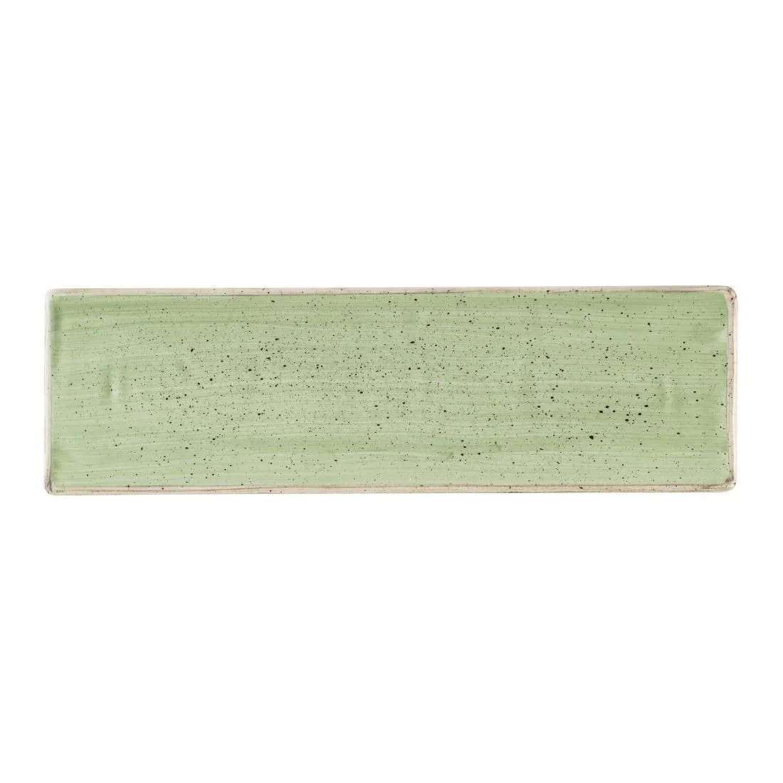 Churchill Stonecast Sage Green Oblong Plates 300 x 90mm (6 Pack)