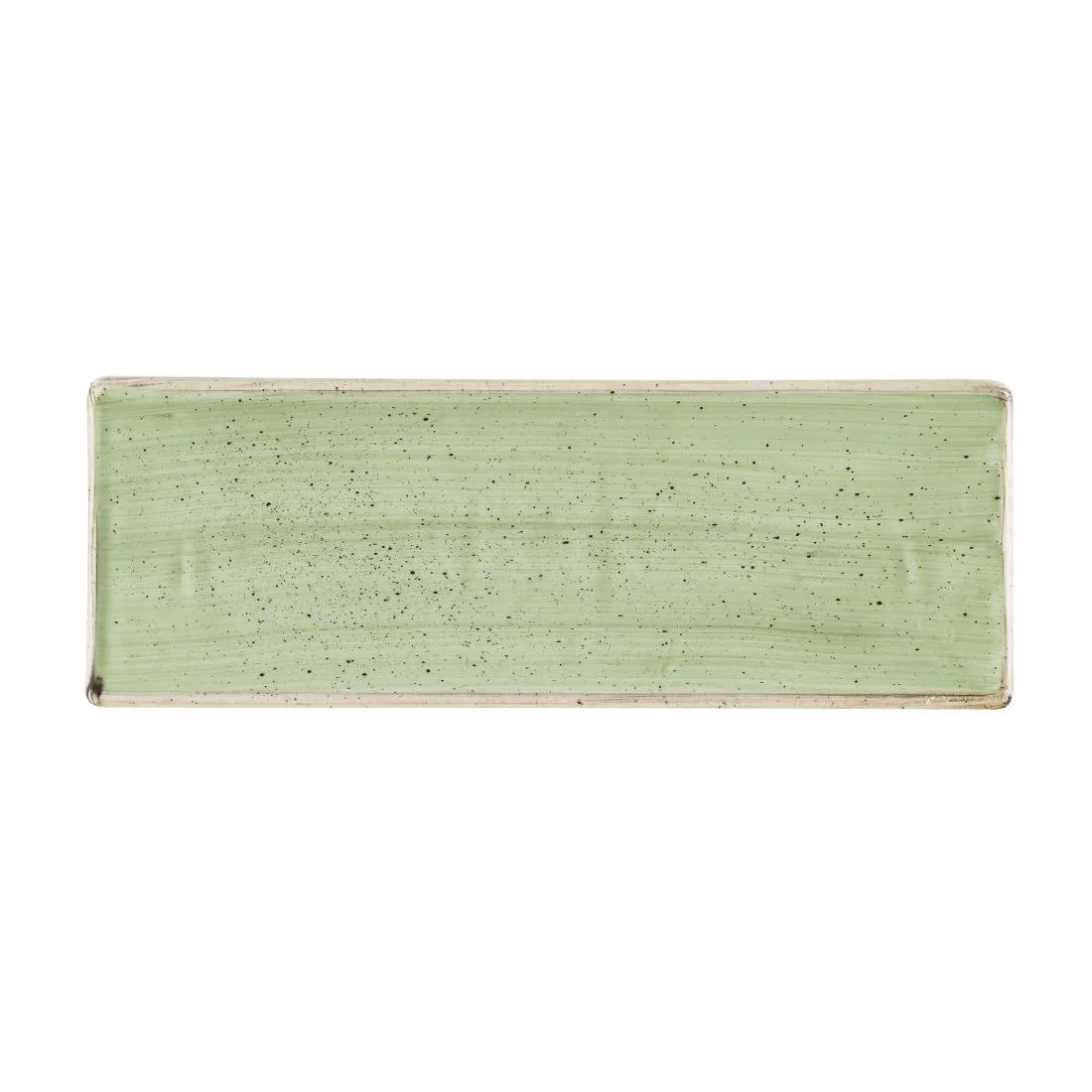 Churchill Stonecast Sage Green Oblong Plates 250 x 90mm (6 Pack)