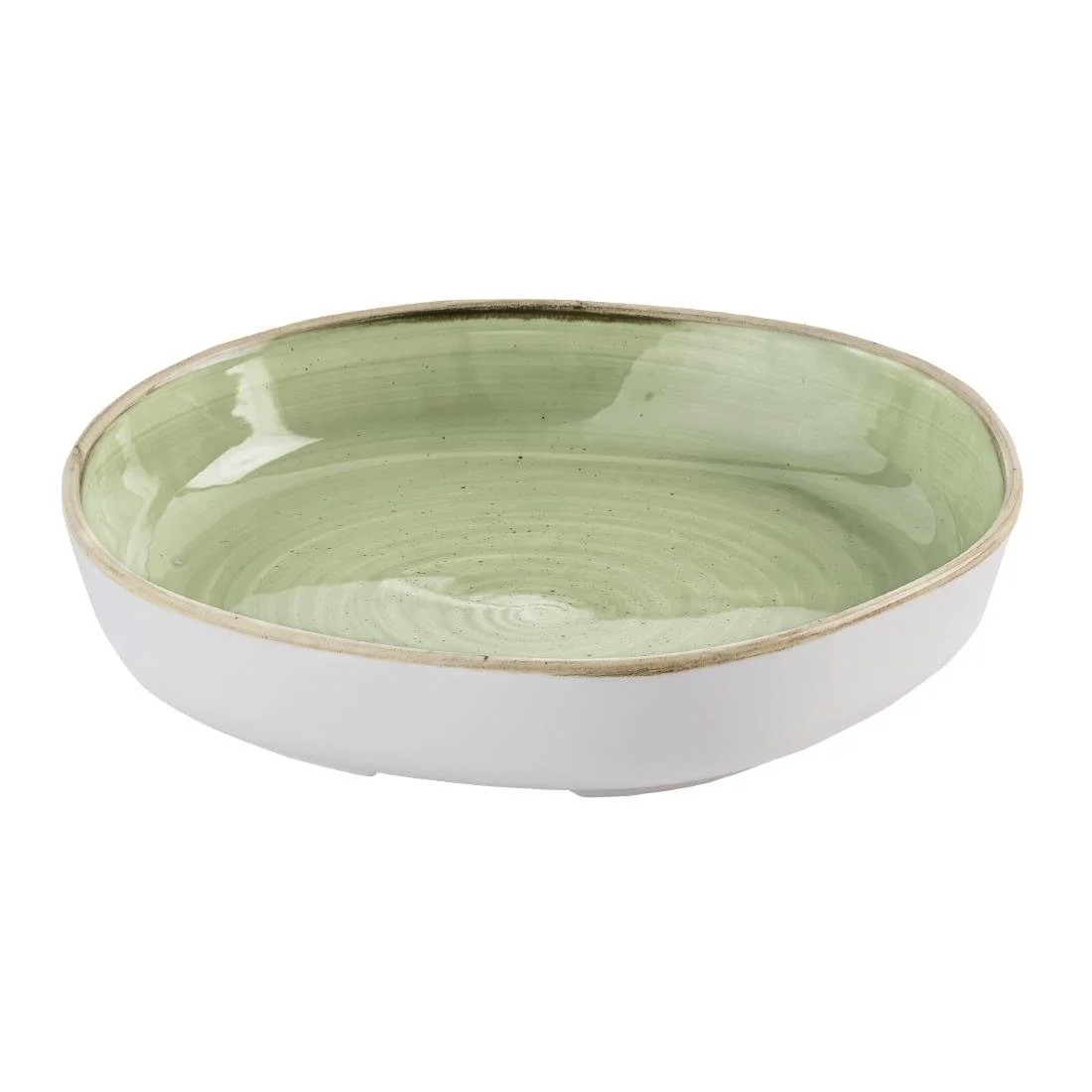 Churchill Stonecast Sage Green Organic Walled Bowls 232mm (6 Pack) - Image 2