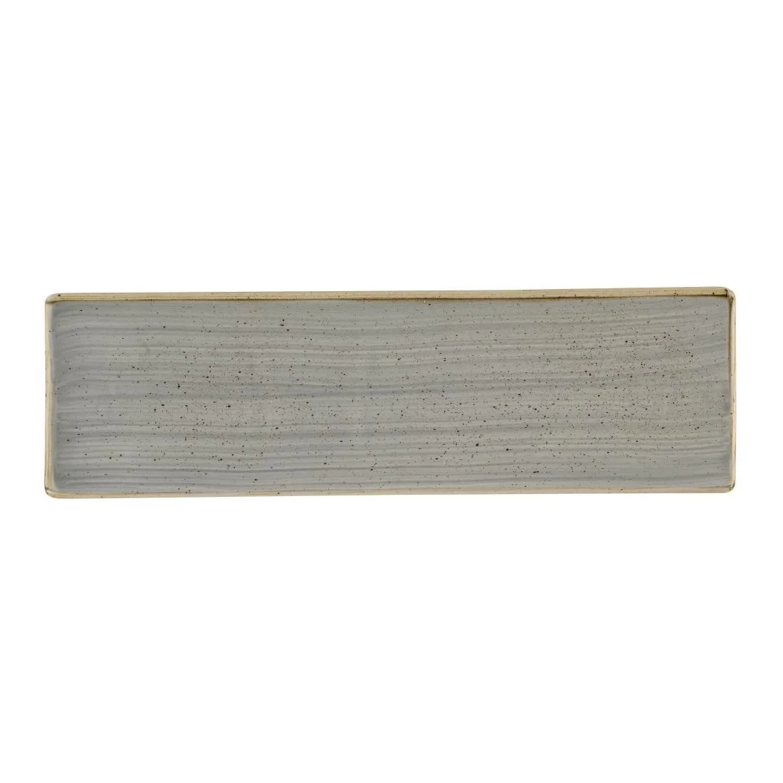 Churchill Stonecast Grey Oblong Plates 300 x 90mm (6 Pack)