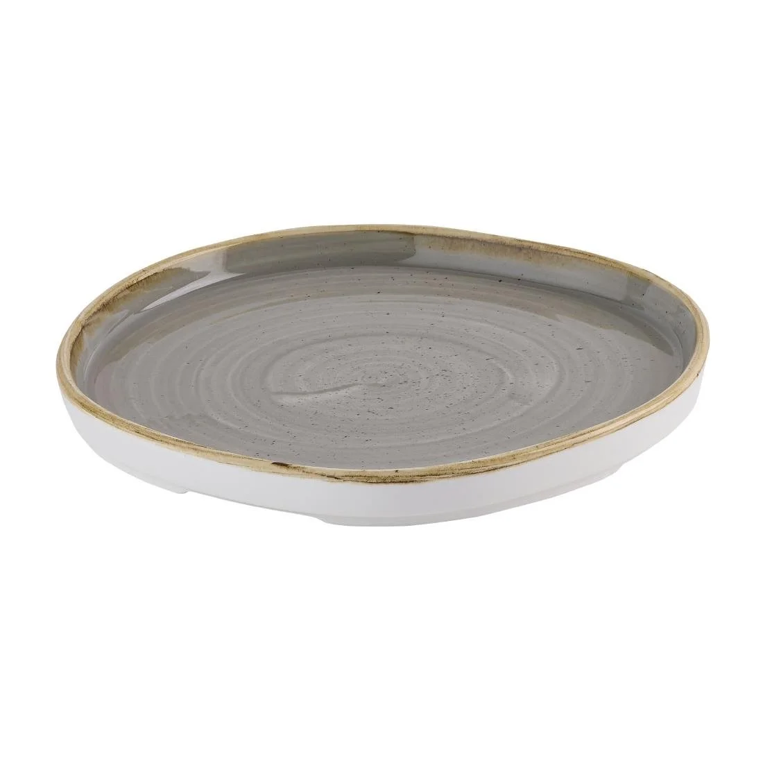 Churchill Stonecast Grey Organic Walled Plates 206mm (6 Pack) - Image 2
