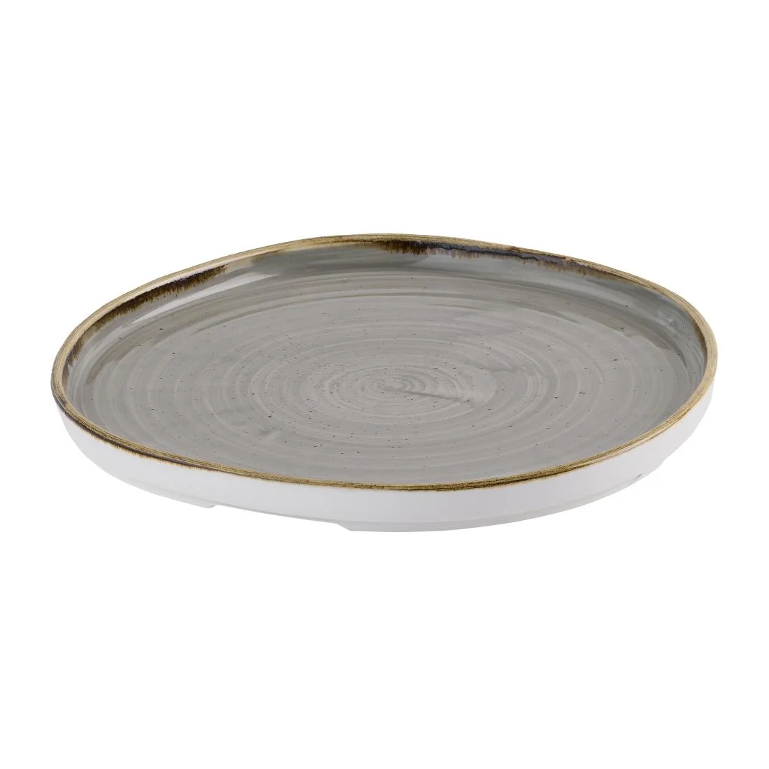 Churchill Stonecast Grey Organic Walled Plates 257mm (6 Pack) - Image 2