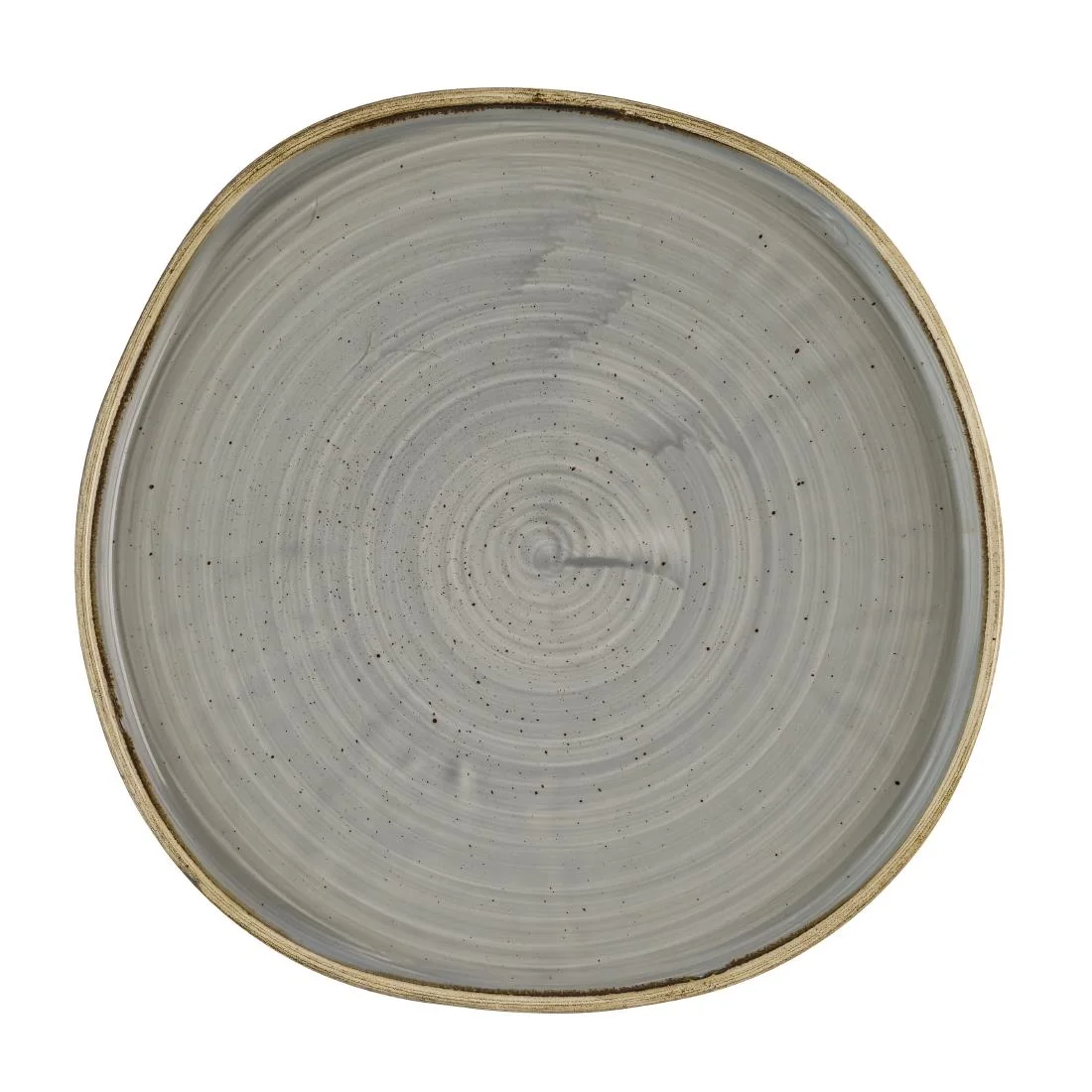 Churchill Stonecast Grey Organic Walled Plates 257mm (6 Pack)