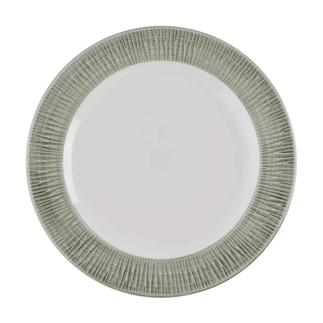 Churchill Bamboo Ceramic Spinwash Alpine Footed Plates 233mm (12 Pack)