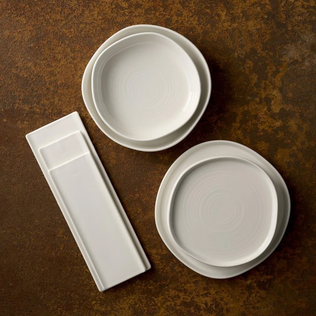 Churchill White Organic Walled Plates 206mm (6 Pack) - Image 2