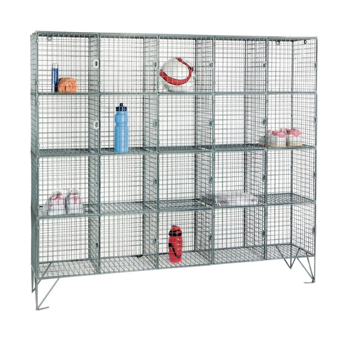 Twenty Compartment Mesh Locker