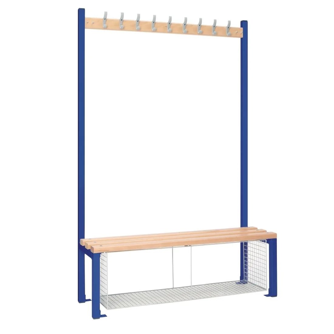 Single-Sided Island Seating with Mesh Tray Blue