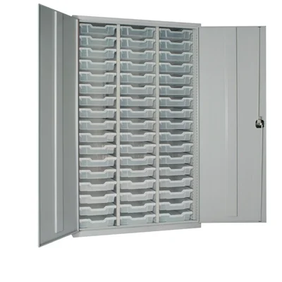 51 Tray High-Capacity Storage Cupboard Grey