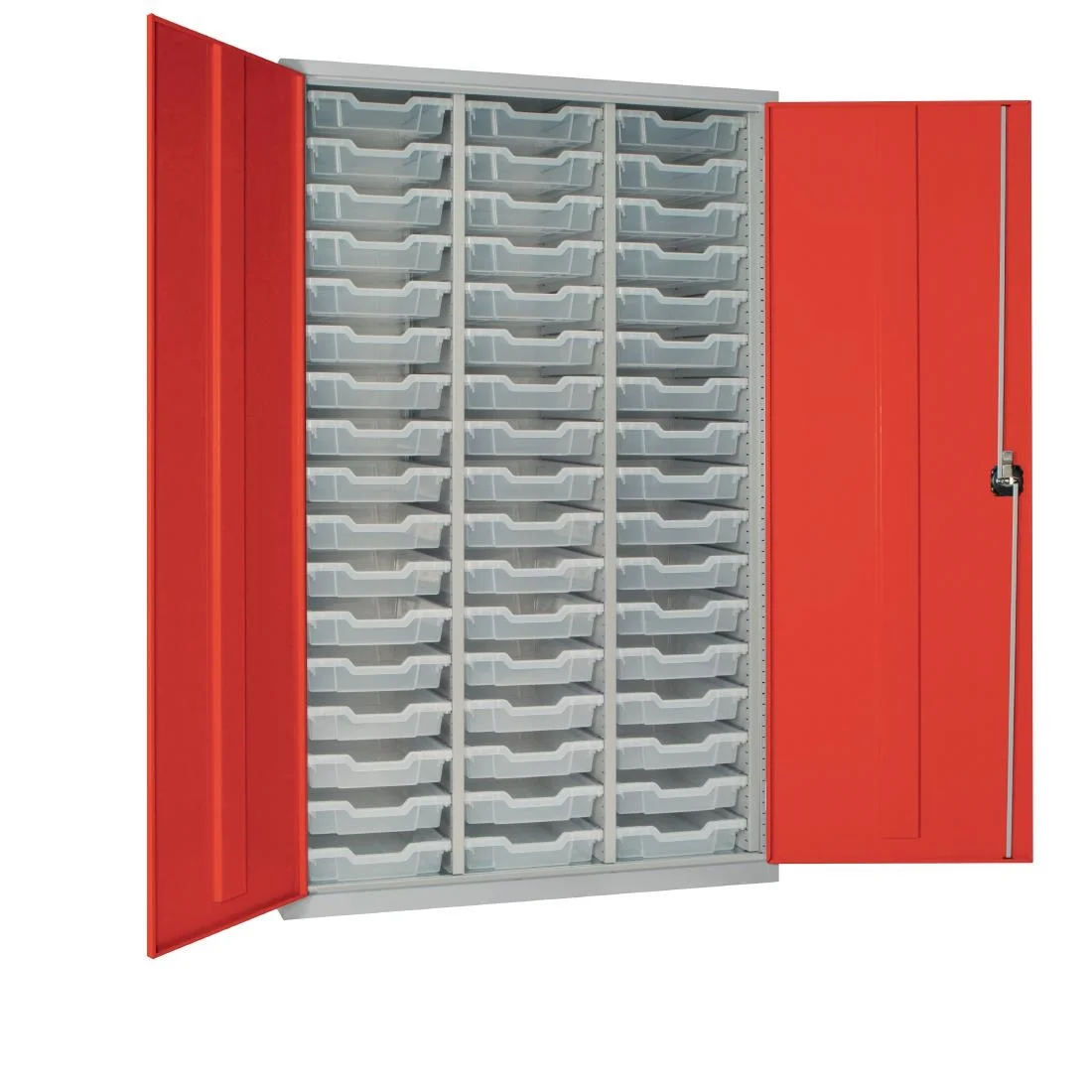 51 Tray High-Capacity Storage Cupboard Red