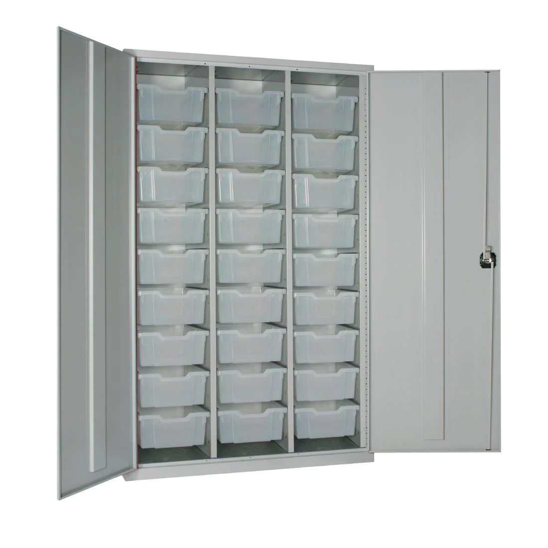 27 Tray High-Capacity Storage Cupboard Grey