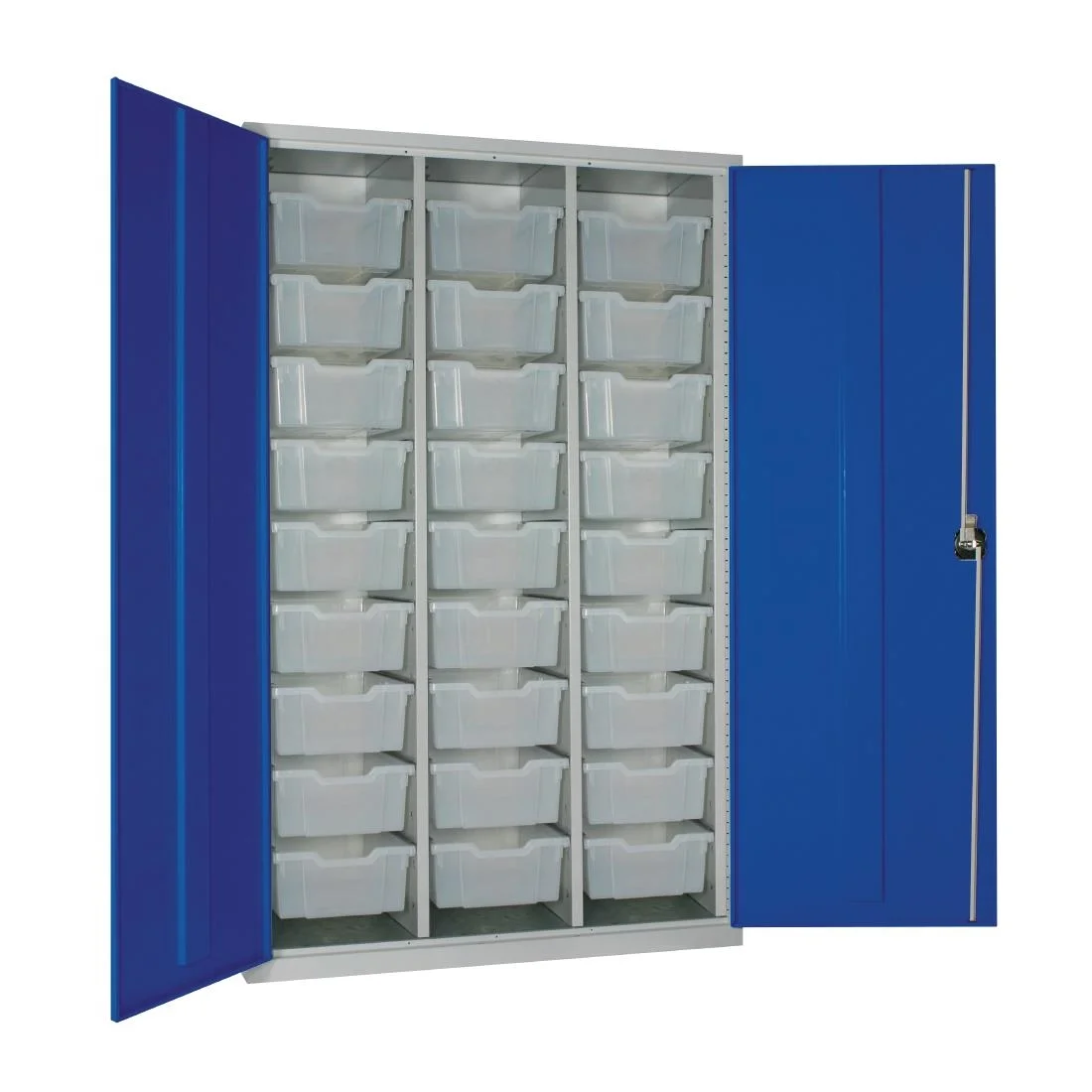 27 Tray High-Capacity Storage Cupboard Blue