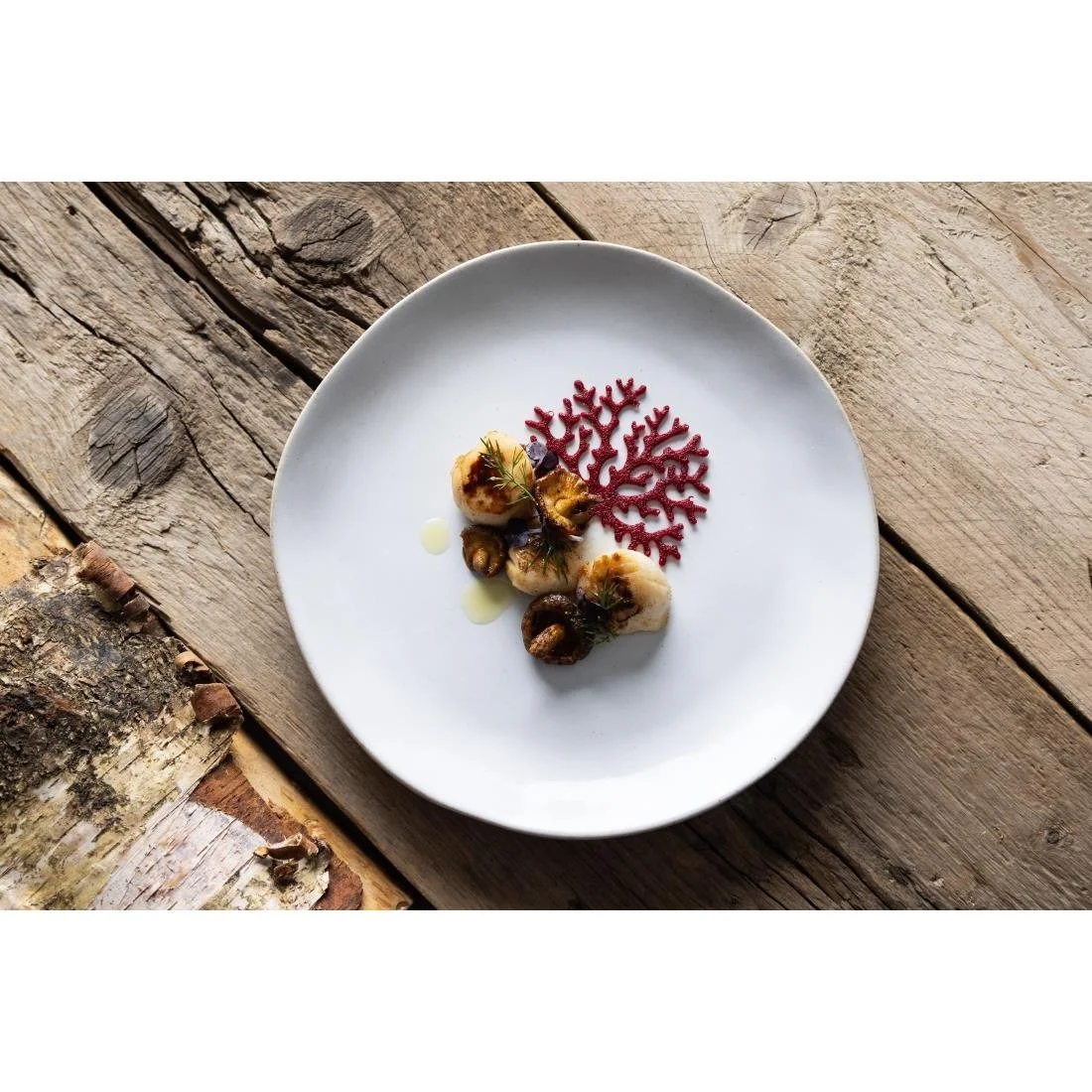 Olympia Raw Recycled Clay Coupe Plates Natural 220mm (6 Pack) - Image 12