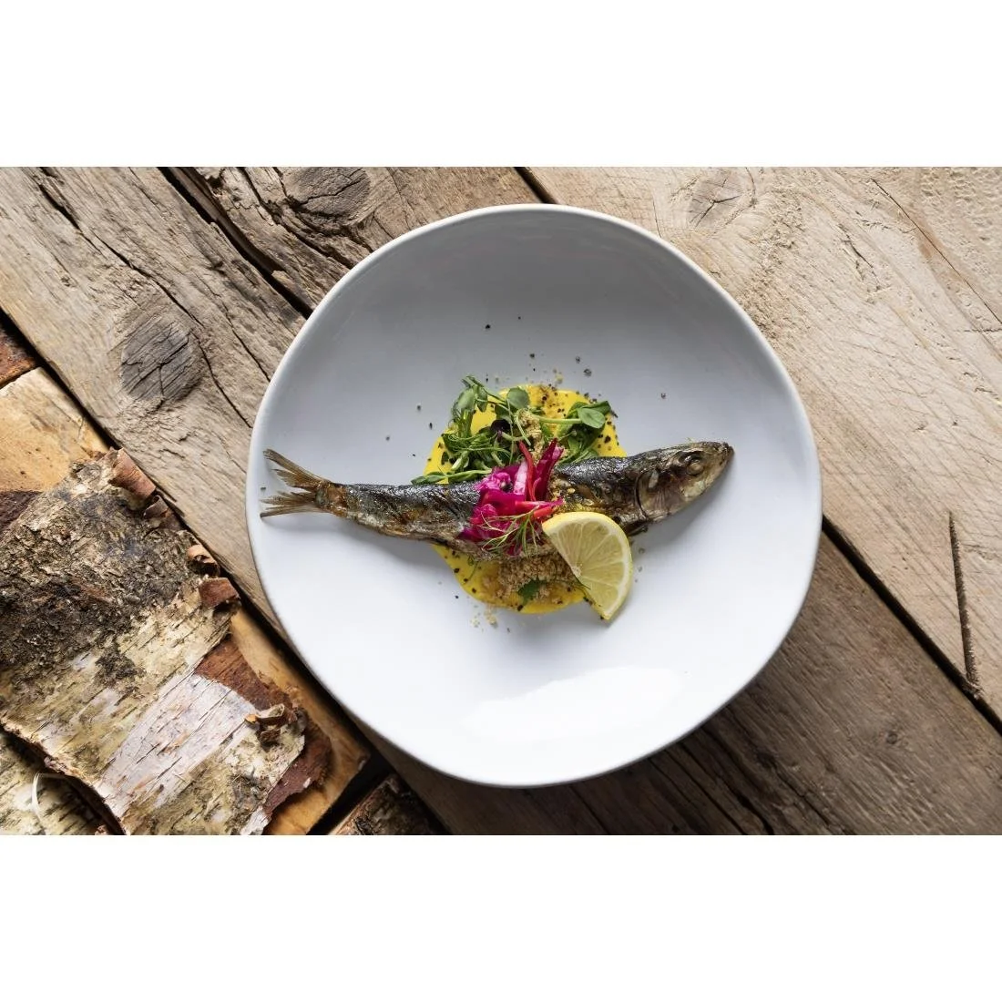 Olympia Raw Recycled Clay Coupe Bowls Natural 230mm (6 Pack) - Image 12