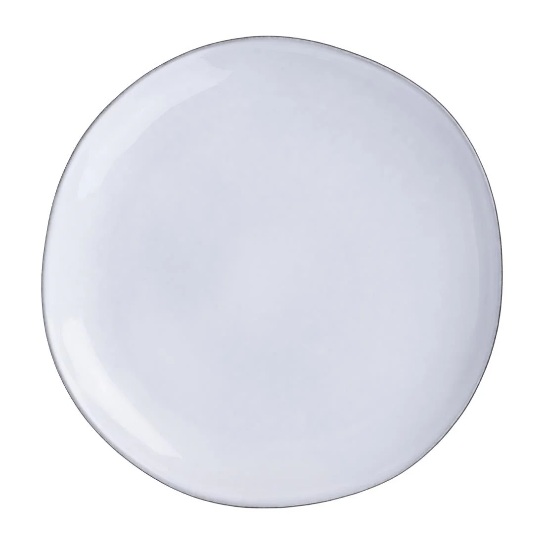 Olympia Raw Recycled Clay Coupe Plates Charcoal 260mm (6 Pack)