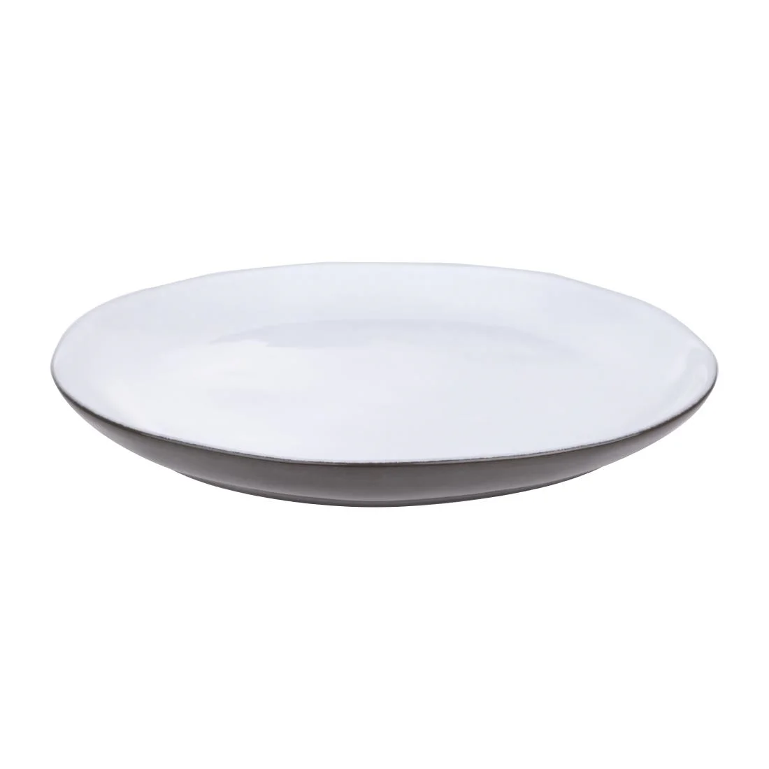 Olympia Raw Recycled Clay Coupe Plates Charcoal 260mm (6 Pack) - Image 5