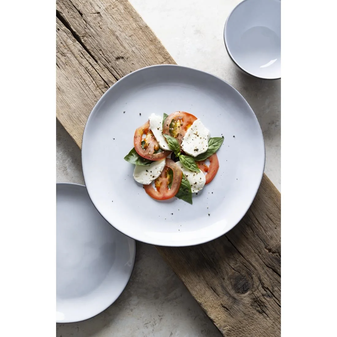 Olympia Raw Recycled Clay Coupe Plates Charcoal 260mm (6 Pack) - Image 10
