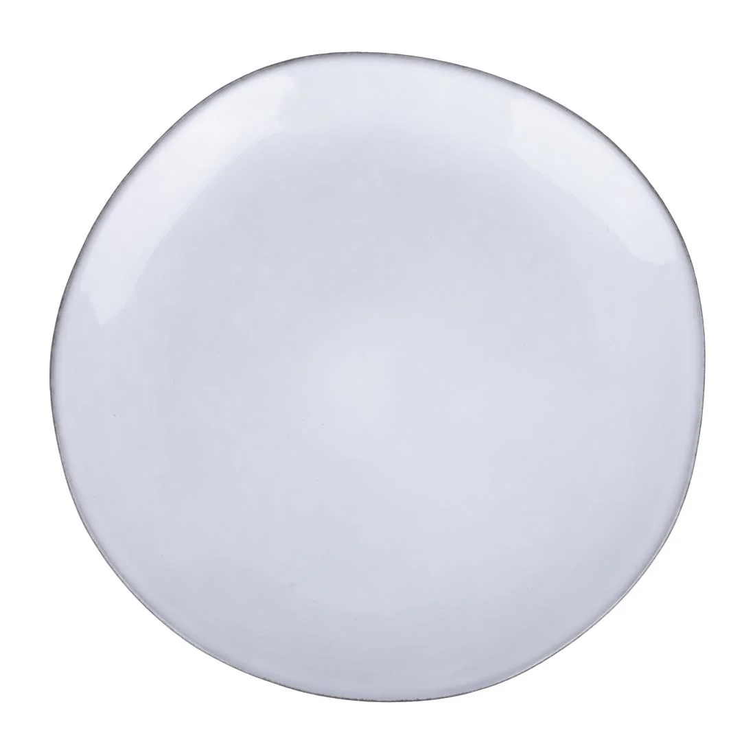 Olympia Raw Recycled Clay Coupe Plates Charcoal 220mm (6 Pack)