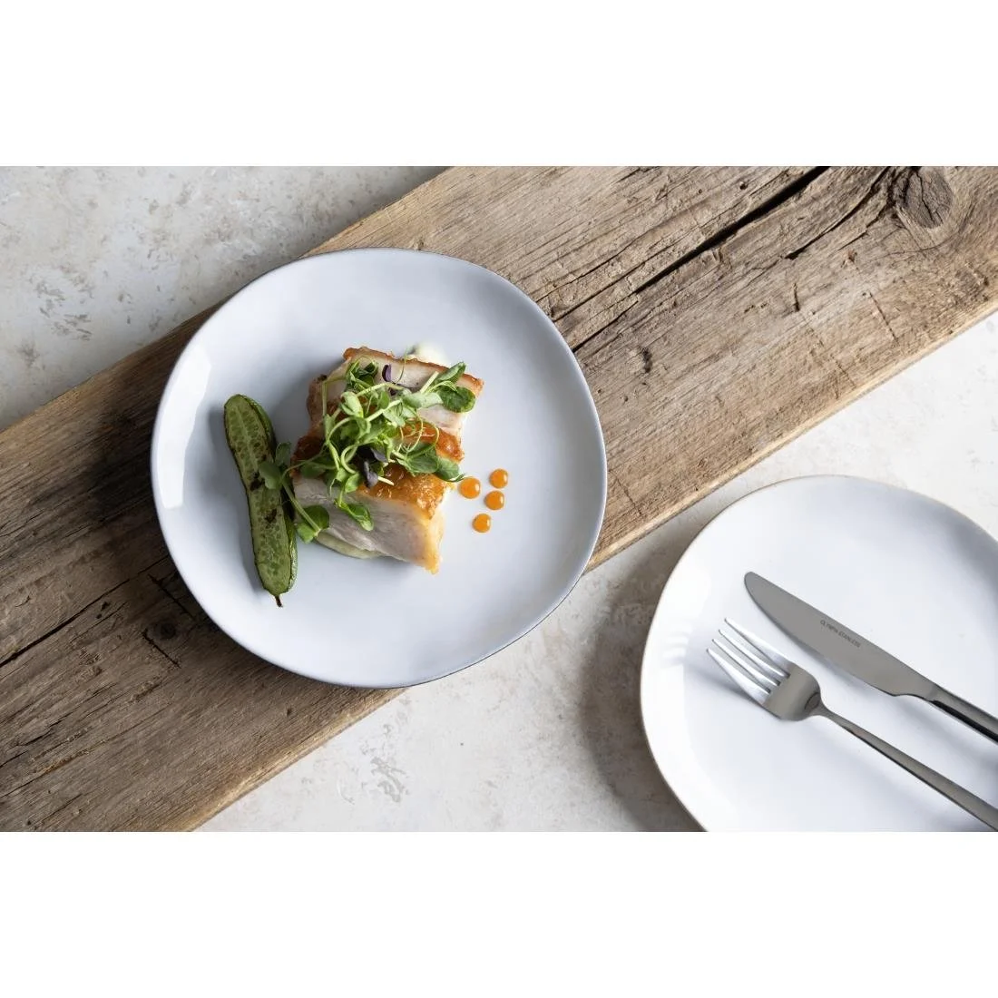 Olympia Raw Recycled Clay Coupe Plates Charcoal 220mm (6 Pack) - Image 12