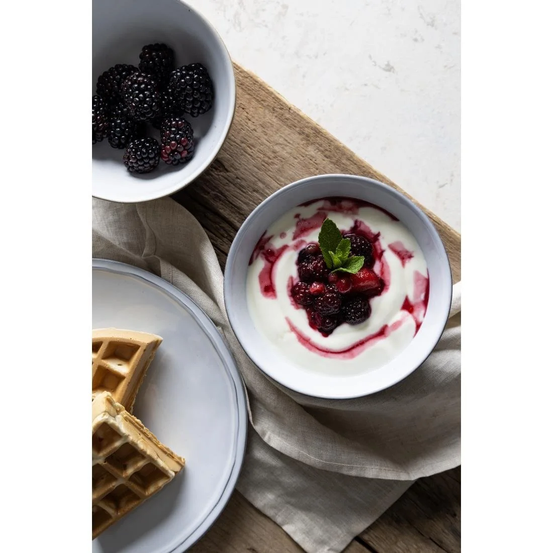 Olympia Raw Recycled Clay Deep Bowls Charcoal 140mm (6 Pack) - Image 6