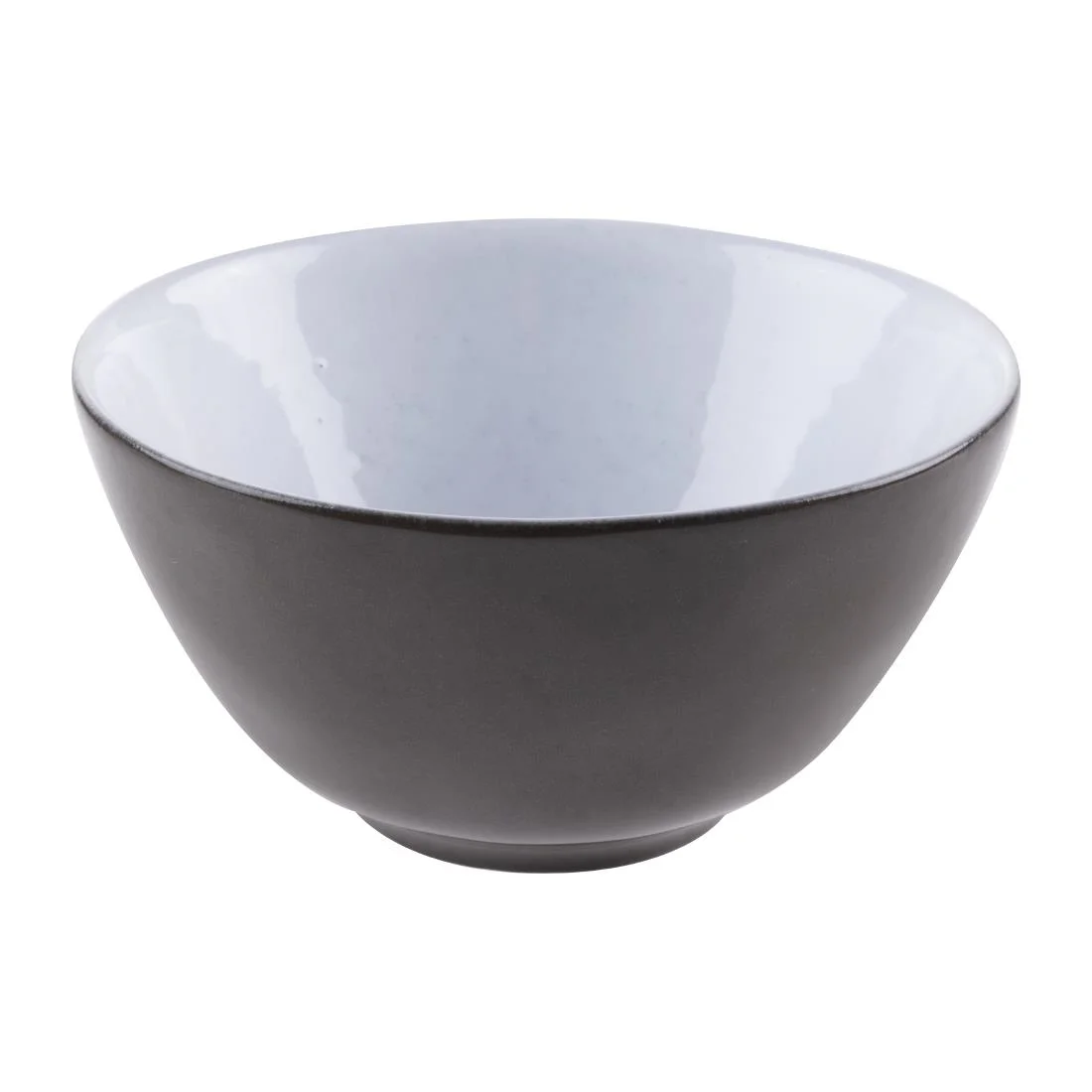 Olympia Raw Recycled Clay Deep Bowls Charcoal 140mm (6 Pack)