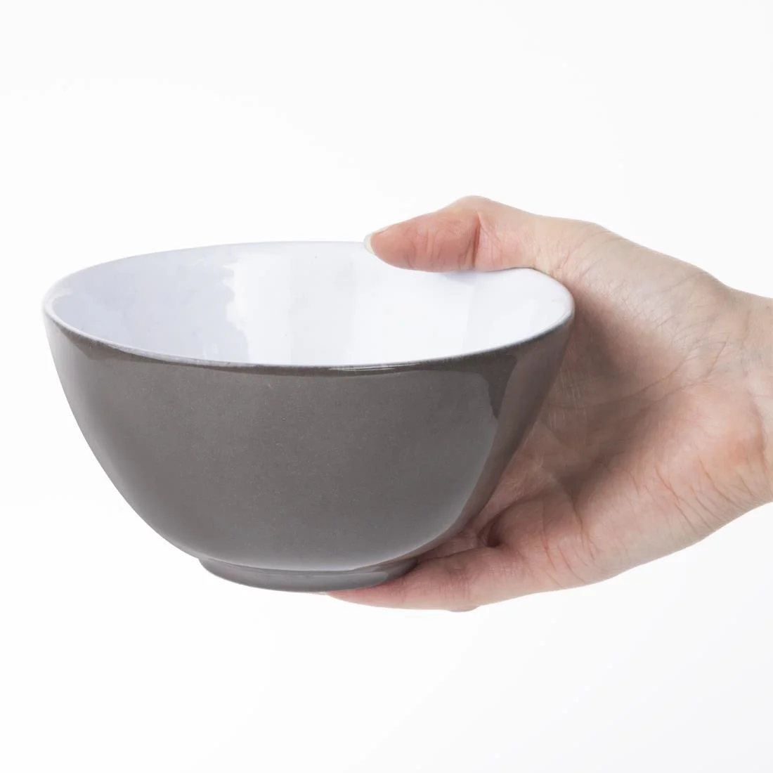 Olympia Raw Recycled Clay Deep Bowls Charcoal 140mm (6 Pack) - Image 11
