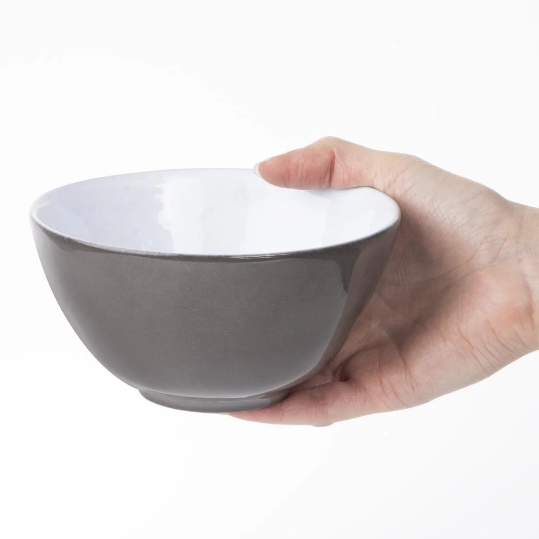 Olympia Raw Recycled Clay Deep Bowls Charcoal 140mm (6 Pack) - Image 11