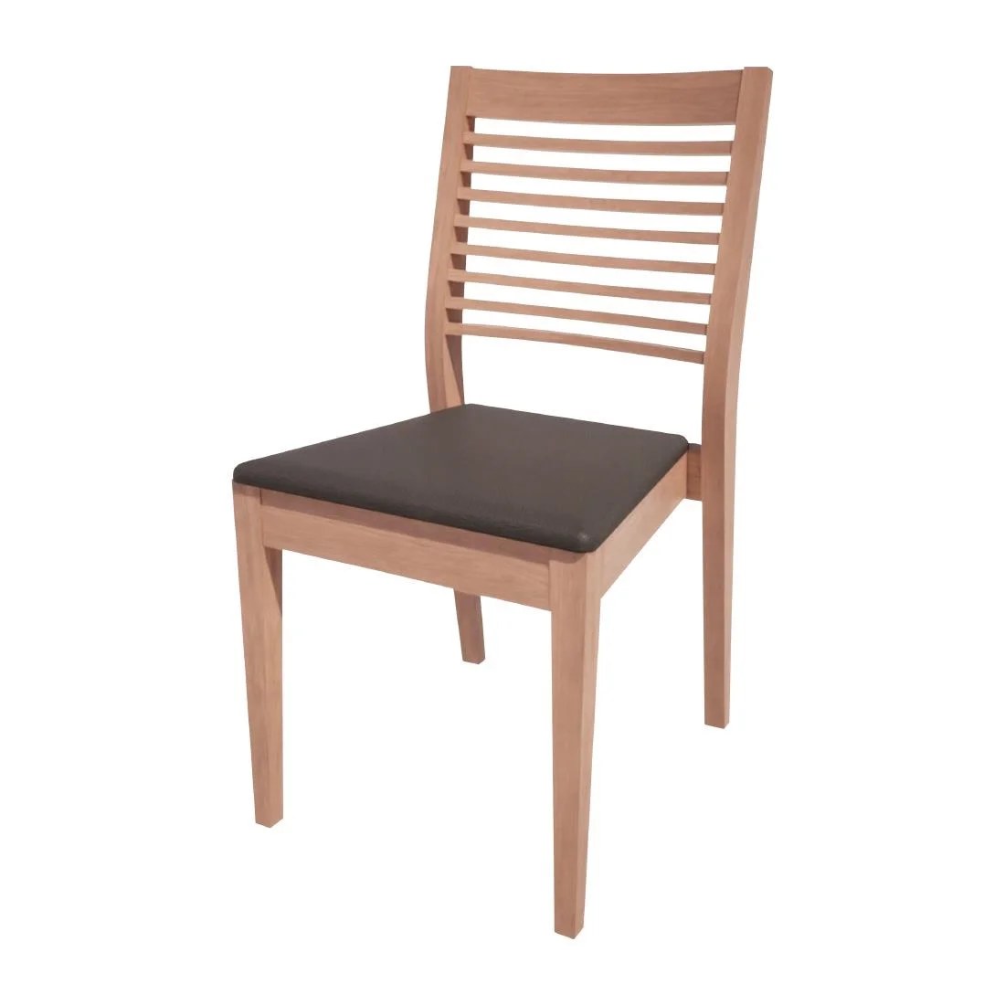 Bolero Bespoke Marty B Stacking Chair in Anthracite/Beech