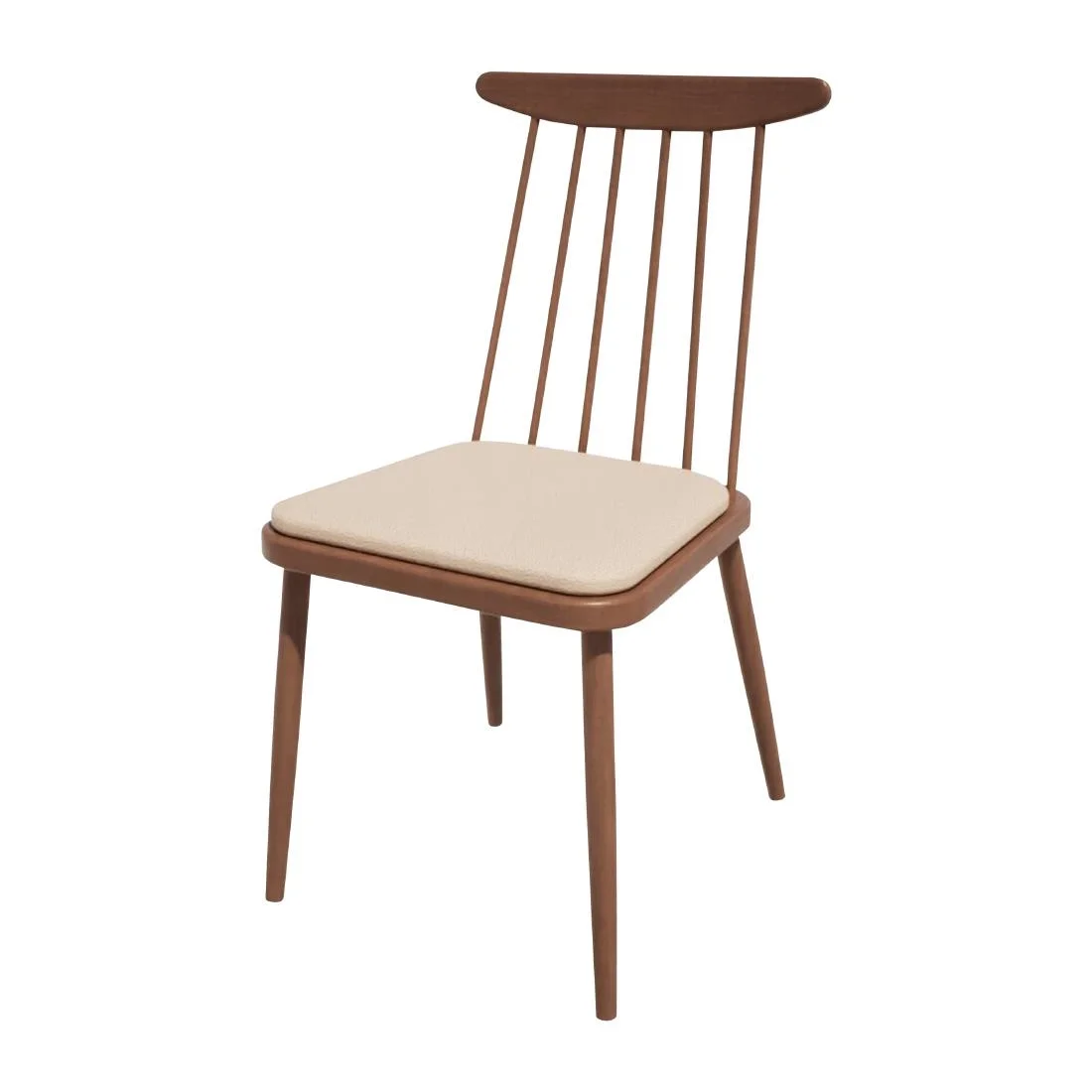 Bolero Bespoke Frank Side Chair Cream/Walnut