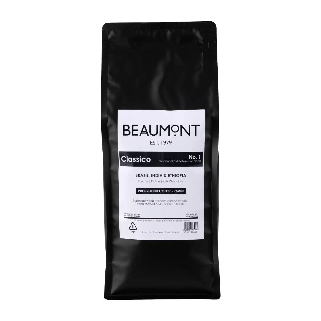 Beaumont No.1 Classico Coffee Omni Grind 1kg - Image 1