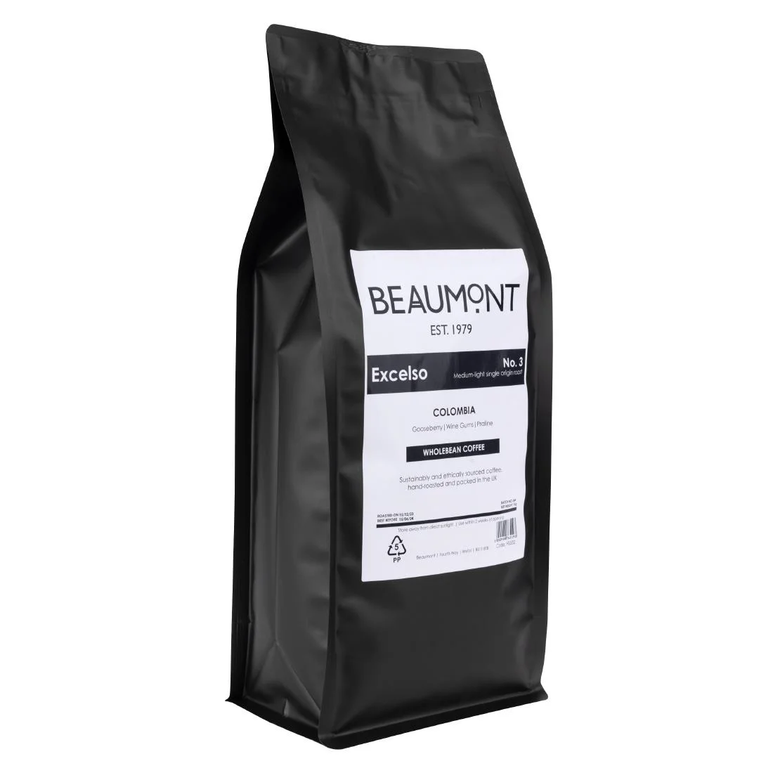 Beaumont No.3 Excelso Coffee Beans 1kg - Image 12