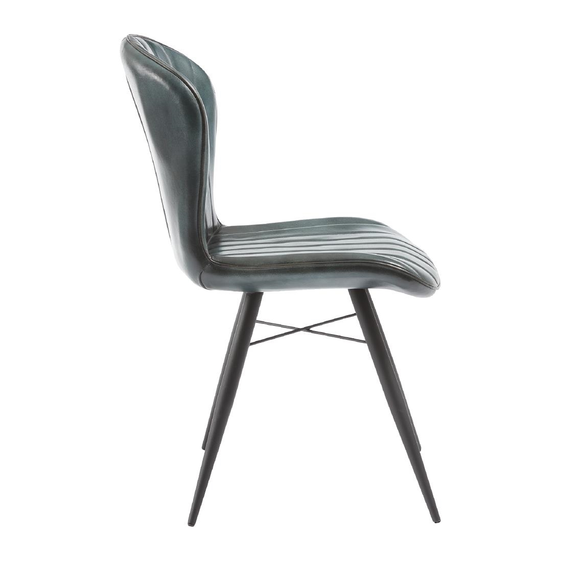 Lena Side Chair Steel Grey (Pack of 2)