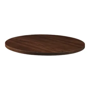 Solid Ash Dark Walnut Round Table Top 750mm