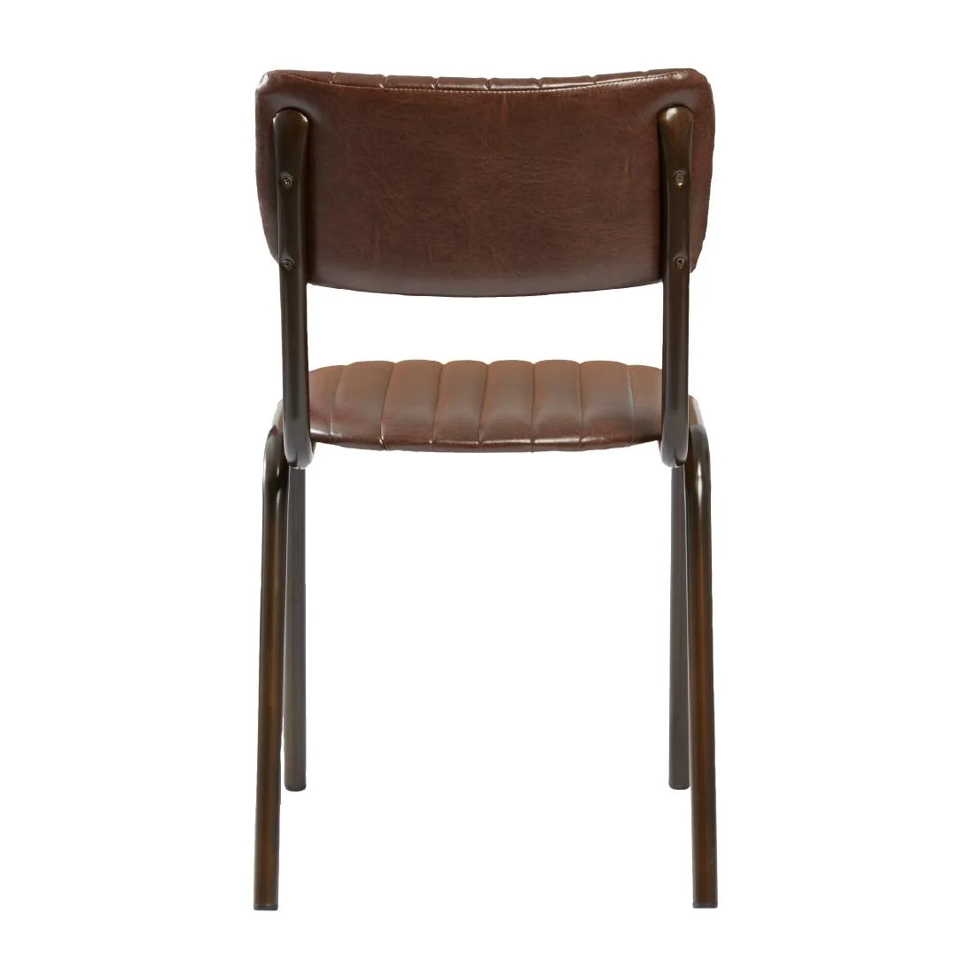 Tavo Stacking Side Chair Vintage Brown (Pack of 2) - Image 3