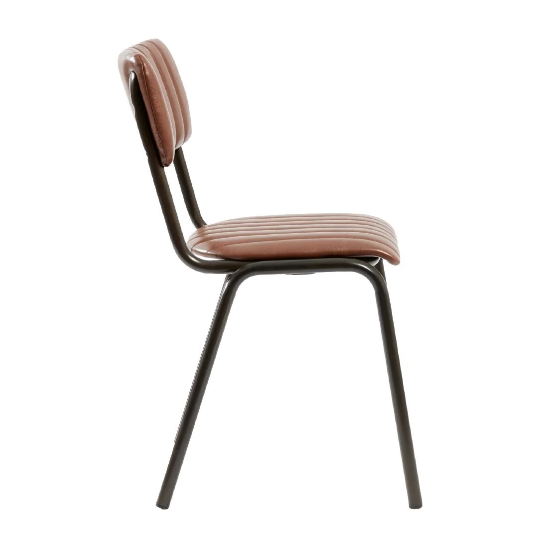 Tavo Stacking Side Chair Vintage Tan (Pack of 2) - Image 4