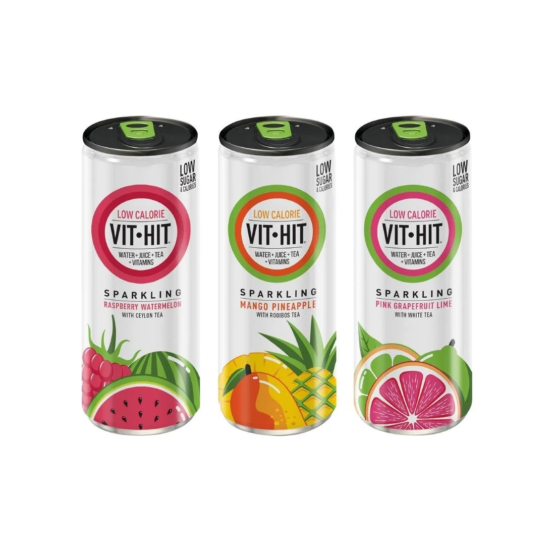 VITHIT Sparkling Raspberry & Watermelon Vitamin Water 330ml (12 Pack) - Image 2
