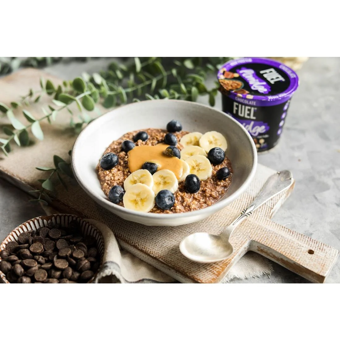 FUEL 10K Chocolate Porridge Pots 70g (8 Pack) - Image 3