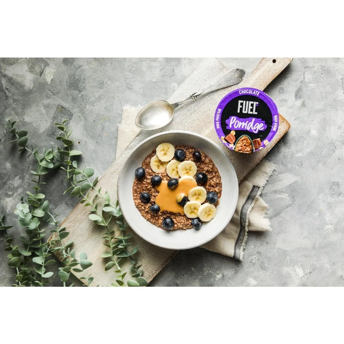 FUEL 10K Chocolate Porridge Pots 70g (8 Pack) - Image 4