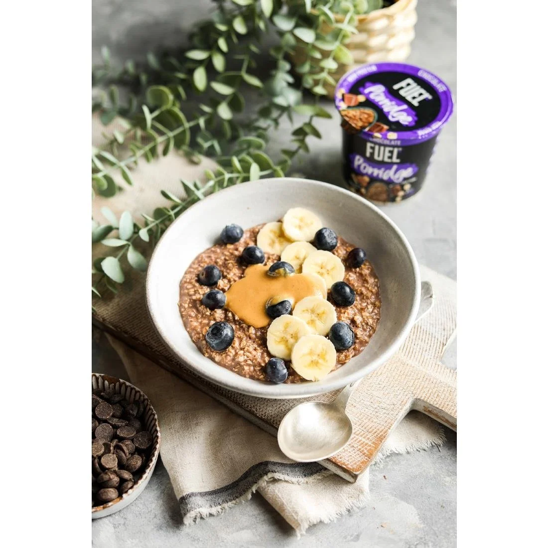 FUEL 10K Chocolate Porridge Pots 70g (8 Pack) - Image 2