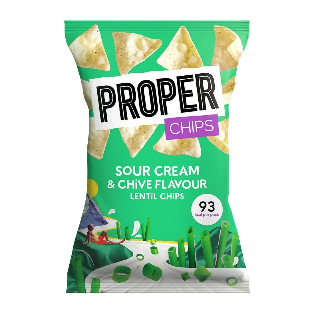Properchips Impulse Sour Cream & Chive Lentil Chips 20g (24 Pack)