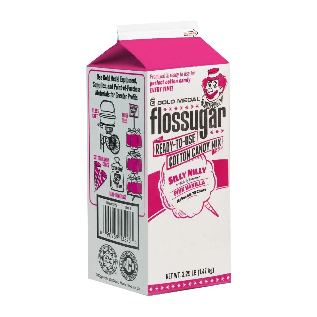 Flossugar Pink Vanilla Ready to Use Cotton Candy Mix 1.47kg - Image 3