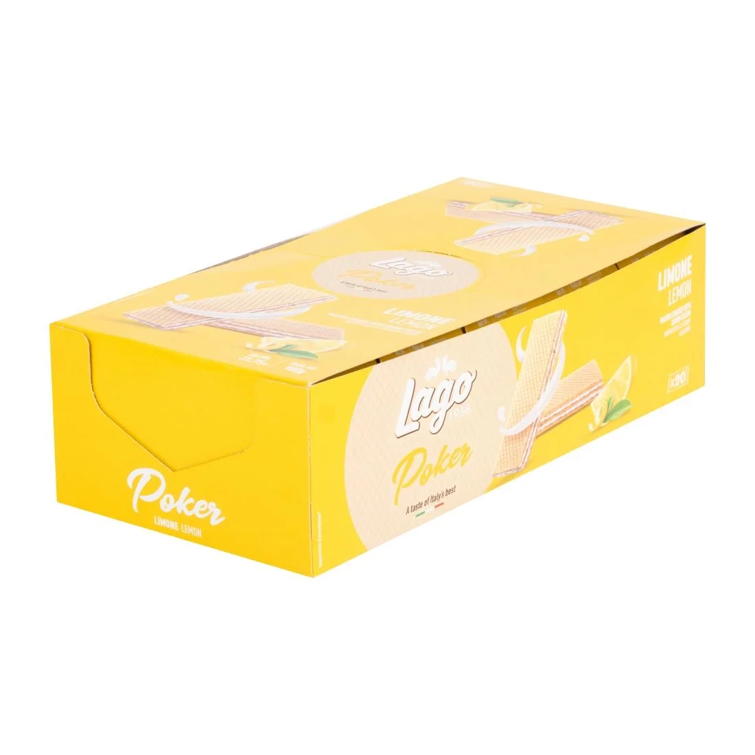 Gastone Lago Poker Lemon Cream Wafers 45g (20 Pack) - Image 4