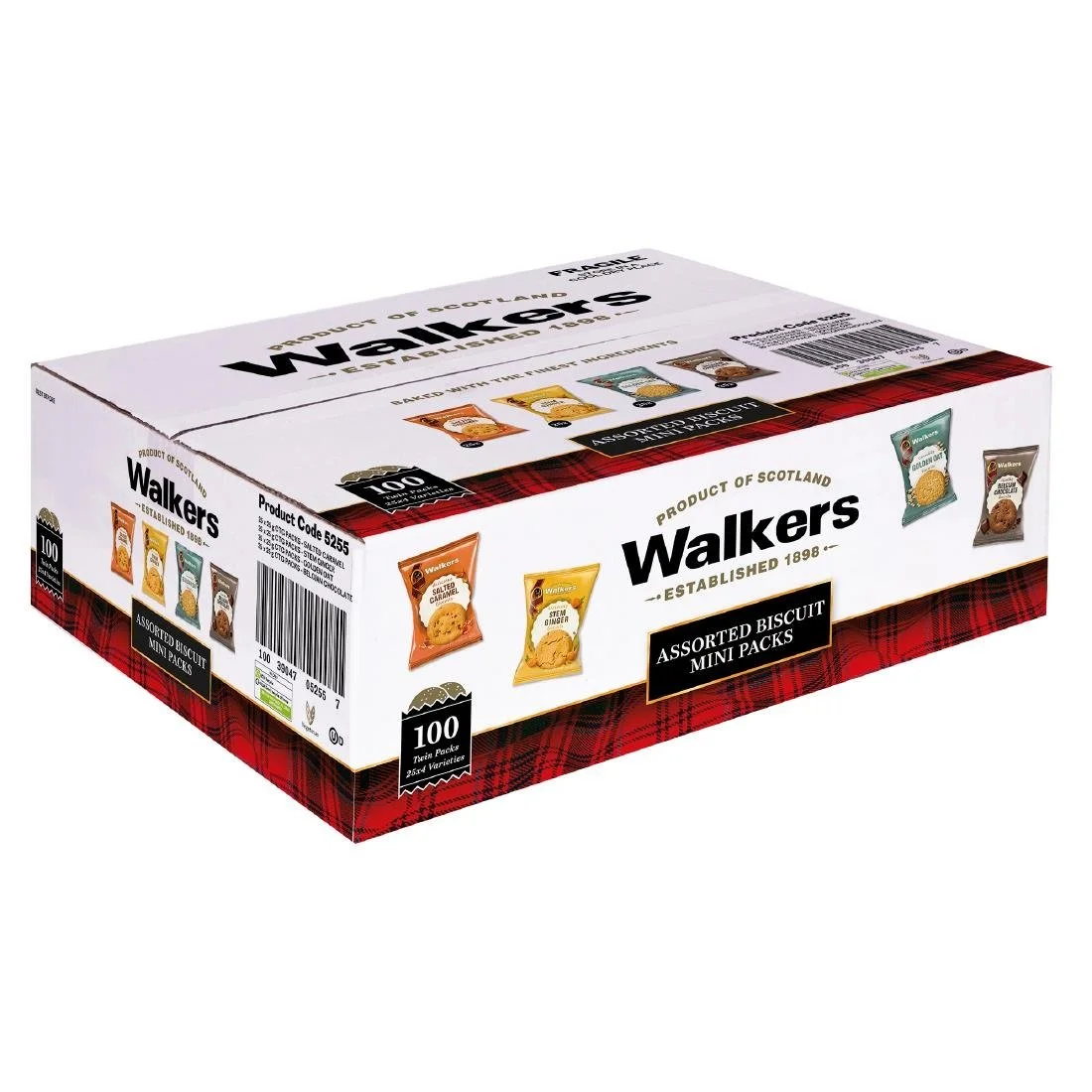 Walkers Mini Pack Assorted Biscuits (100 Pack)