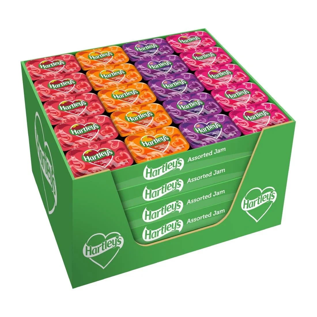 Hartley's Assorted Fruit Jams 20g (100 Pack)