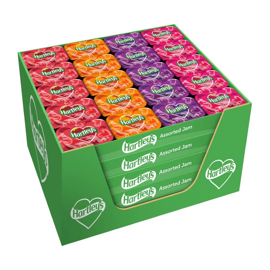 Hartley's Assorted Fruit Jams 20g (100 Pack) - Image 1
