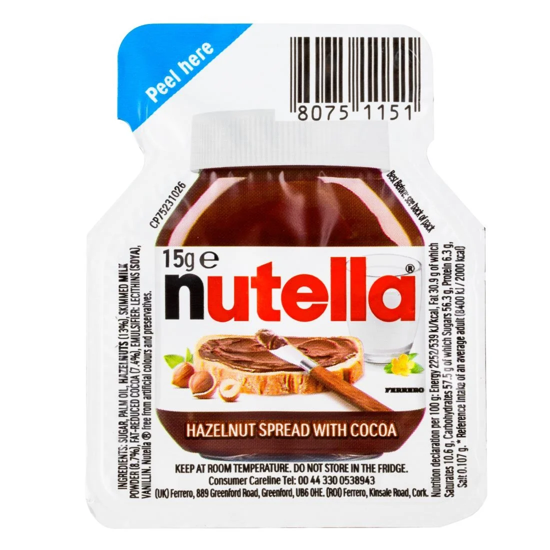 Nutella Portions 15g (120 Pack) - Image 2