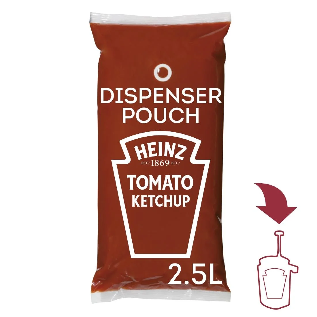 Heinz Sauce-O-Mat Tomato Ketchup (3x 2.5Ltr) - Image 2